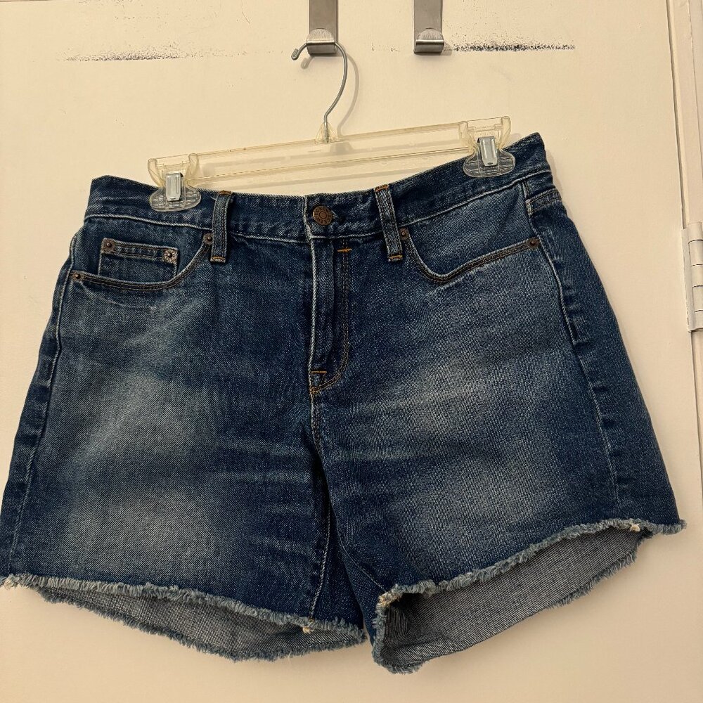 J. Crew Factory - Denim Shorts Lexi Wash - Cuffed Raw Hem - Size 29